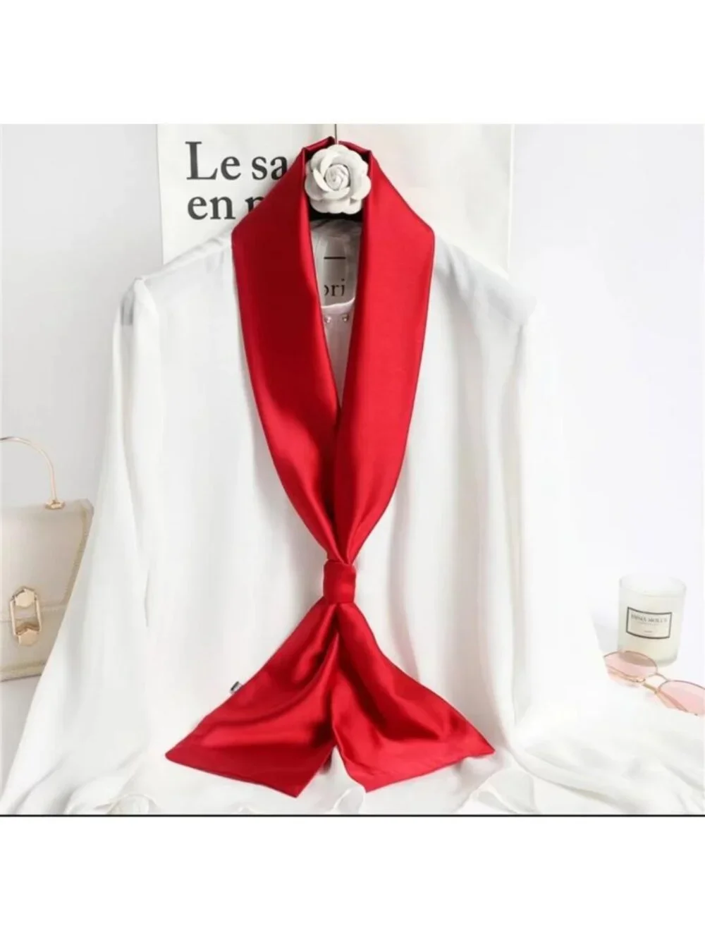 Luxurious 100% Silk Scarf for Women - Versatile 59” Shawl, Headscarf & Hair Wrap